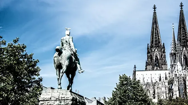 Reiterdenkmal Hohenzollernbrücke